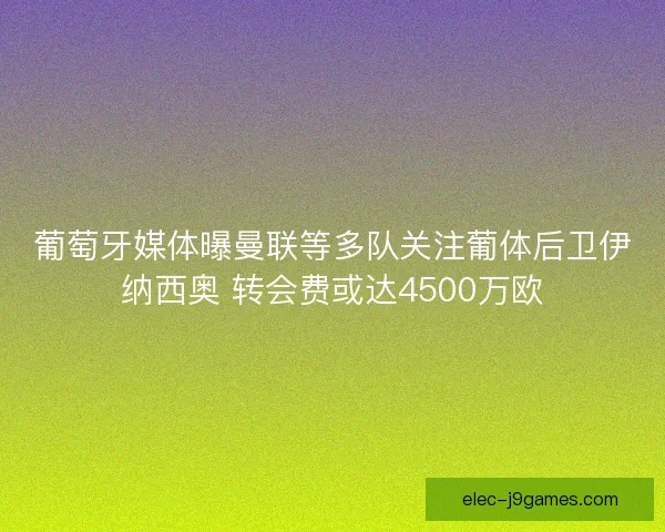 葡萄牙媒体曝曼联等多队关注葡体后卫伊纳西奥 转会费或达4500万欧 葡萄牙媒体曝曼联等多队关注葡体后卫伊纳西奥 转会费或达4500万欧