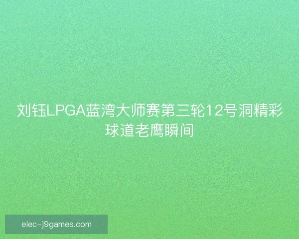 刘钰LPGA蓝湾大师赛第三轮12号洞精彩球道老鹰瞬间 刘钰LPGA蓝湾大师赛第三轮12号洞精彩球道老鹰瞬间